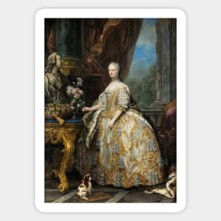 Marie Leszczinska, Queen of France - Charles-André van Loo Sticker